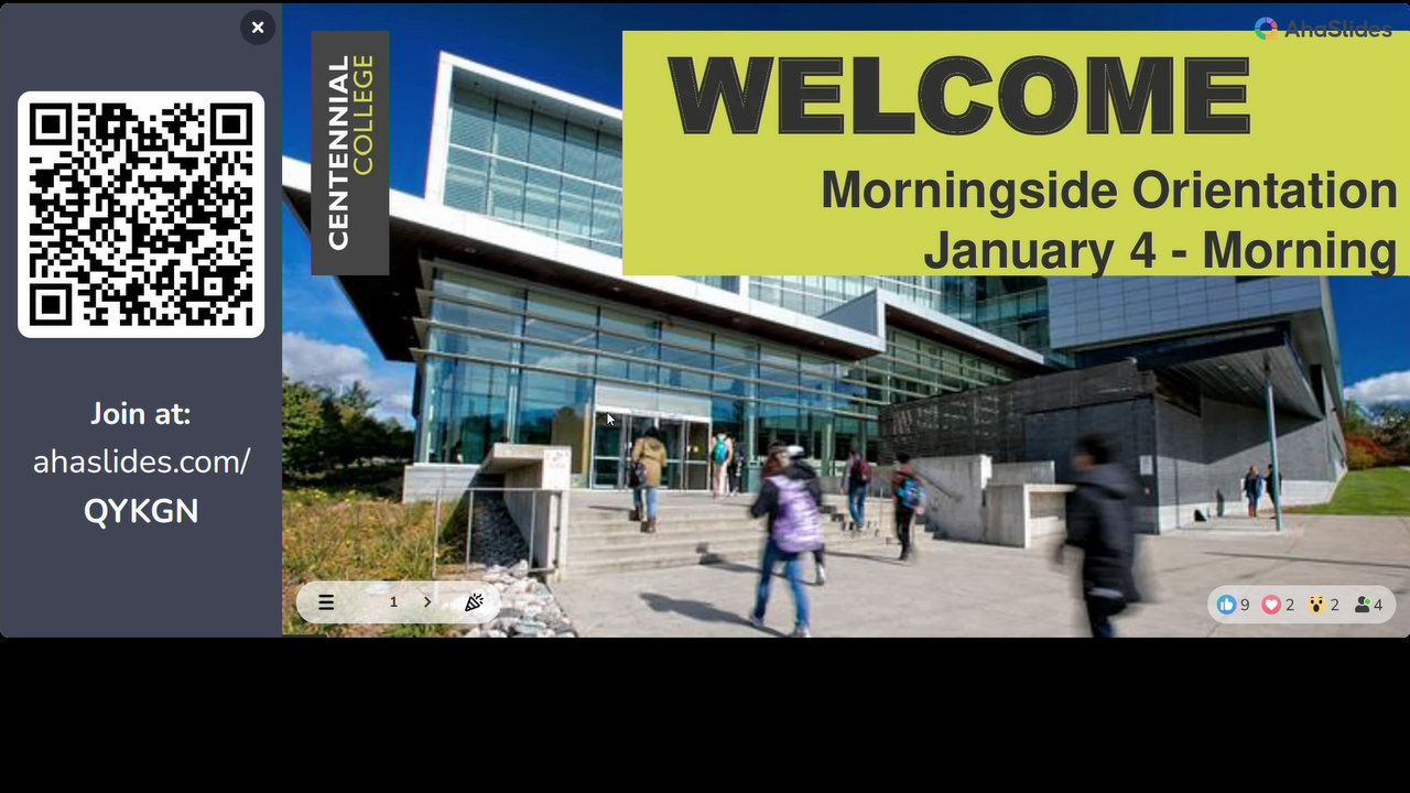 Centennial Winter 2024 Morningside Campus (9am Morning)